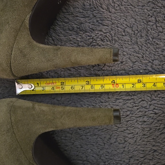 Rialto Chung Faux Suede Mid-Calf Booties-Olive Green Sz 9M - Picture 9 of 10